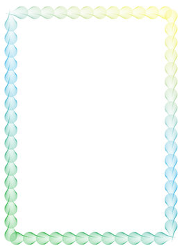 Gradient color abstract  frame. Raster clip art.