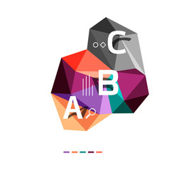 ABC infographics vector