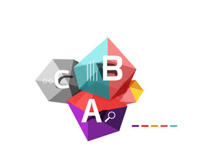 ABC infographics vector