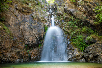 Jok Ka Din waterfall, Kanchanaburi of Thailand