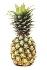 Fototapeta premium fresh pineapple on isolated white background.