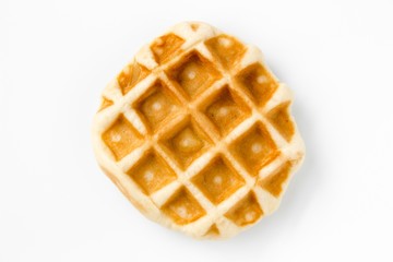 Waffle isolated on white background