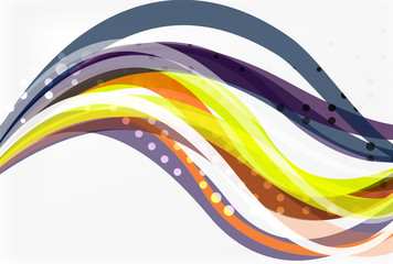 Colorful stripes on light background