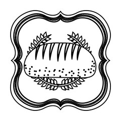 emblem breads symbol icon design, vector illustration