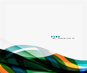 Colorful geometric wave abstract background