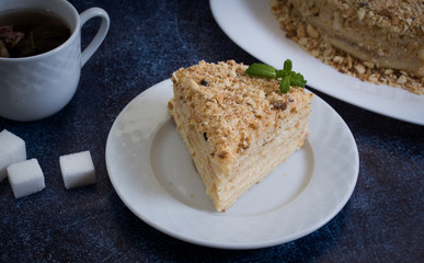 A piece of cake napoleon homemade