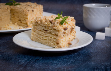 A piece of cake napoleon homemade