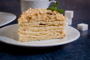 A piece of cake napoleon homemade