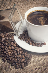 Vintage photo of coffee theme