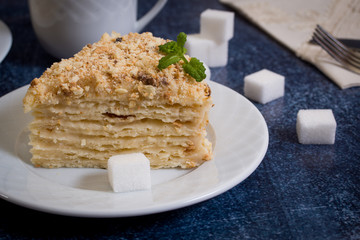 A piece of cake napoleon homemade