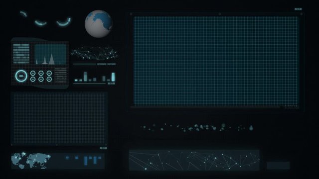 Abstract backgroud dark with globe grid dot and lin connection for futuristic concept with space for insert footage