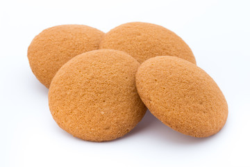 Cookies nuts on the  isolated on white background.