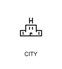 City flat icon