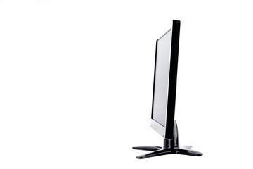 display monitor computer display on white background  hardware  desktop technology isolated
