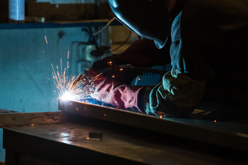 Welding close up