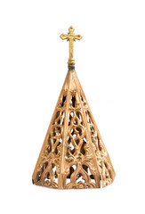 Antique lamp on white background