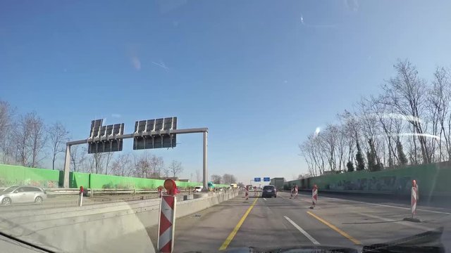 Time lapse of driving on the A42