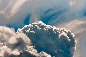 Storm Clouds in the blue sky, natural background