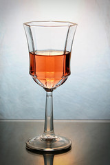 wine splashing in a glass