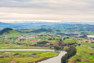 Fototapeta premium countryside view at cantabria, Spain