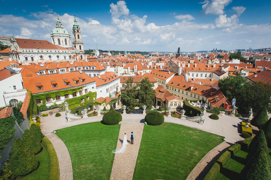 Wedding in Vrtba garden. Prague