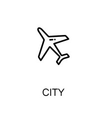 City flat icon