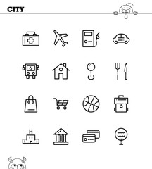 Family icon set.