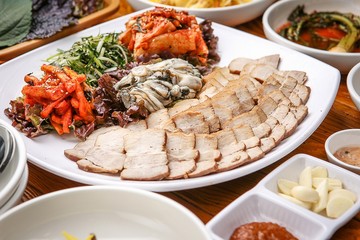 oyster bossam. gul bossam