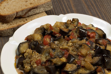 Braised eggplant