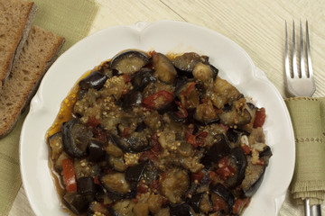 Braised eggplant