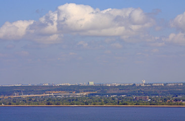 Obraz premium river Volga in Ulyanovsk city