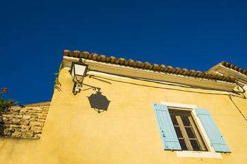 In the Luberon, the Menerbes village (Vaucluse - France).