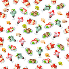 ice cream in a glass