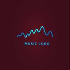 Colorful ui ux music equalizer sound waves. Audio electronic bar. Music waves logo. Dj vector illustration. Bright shiny light audio signal.