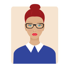 beauty office woman closeup