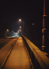 Small Town Streets During Night