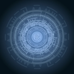 Technical abstract vector illustration.