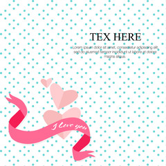 Valentine's Day poster.Typography.Vector illustration.