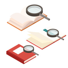 Search in book icons