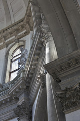 Fototapeta premium Basilica di Santa Maria della Salute interior in Venice, Italy.