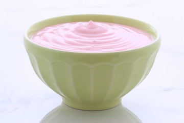 vintage greek strawberry yogurt