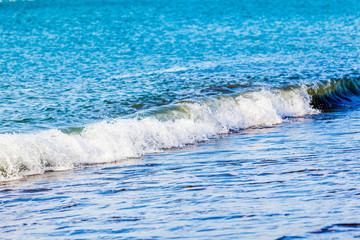 Obraz premium wave breaking along the beach