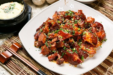 Spicy Pigs' Feet. maeun jokbal