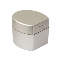 Container for medical tool isolated on white background. Container for tonometer