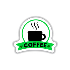 Label Frames and badges vector icon design collection coffee emblem