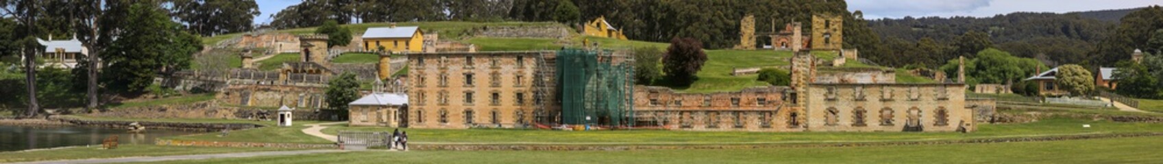 Panorama of historic Port Arthur, Tasmania, Australia
