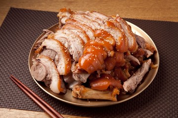 jokbal. korean style Pigs' Feet 
