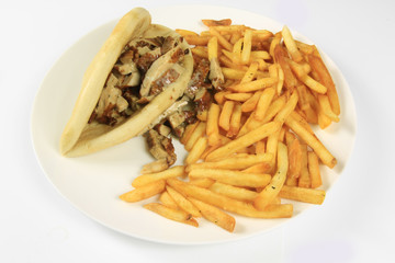 kebab et frites