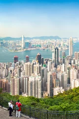 Fotobehang Hong Kong skyline, China © eyetronic