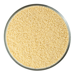 Dry couscous isolated on white background with clipping path